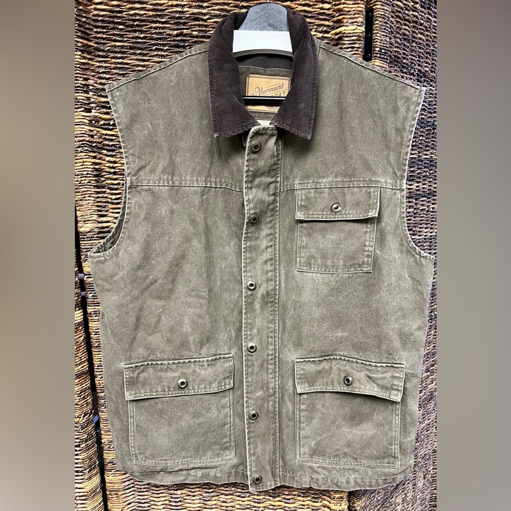 Orton Brothers- Men's Brown Vest-The Vermont‎ barn coat, Size: Large